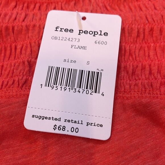 WE THE FREE I FREE PEOPLE  Smocked Turtleneck *NWT* - Picture 4 of 13